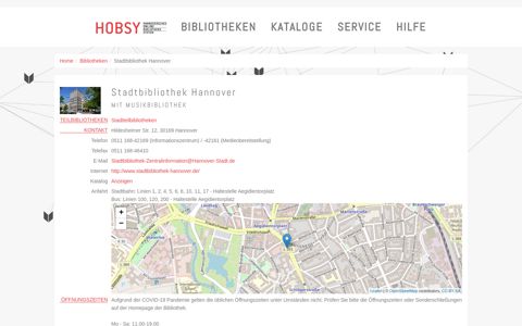 Stadtbibliothek Hannover - HOBSY