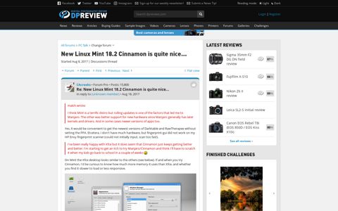 Re: New Linux Mint 18.2 Cinnamon is quite nice...: PC Talk ...