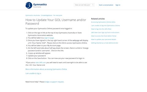 How to Update Your GOL Username and/or Password ...
