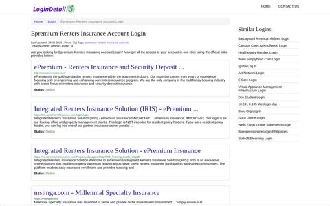 Epremium Renters Insurance Account Login - LoginDetail