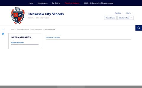 InformationNow / InformationNow - Chickasaw City Schools