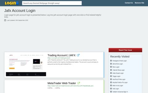 Jafx Account Login - Loginii.com