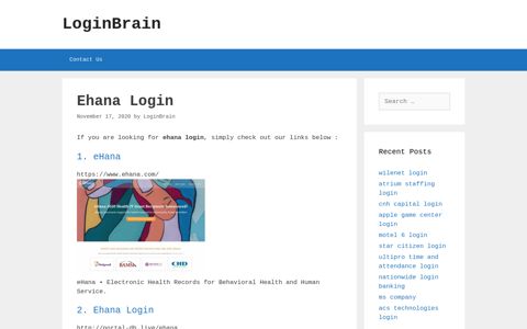 ehana login - LoginBrain