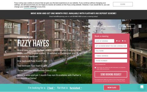 Flats & Apartments for Rent in Hayes and… | Fizzy Living Hayes