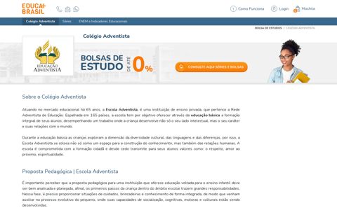 Bolsas de Estudo Colégio Adventista - Educa Mais Brasil