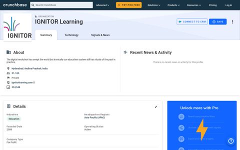 IGNITOR Learning - Crunchbase Company Profile & Funding