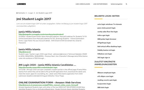Jmi Student Login 2017 | Allgemeine Informationen zur Anmeldung