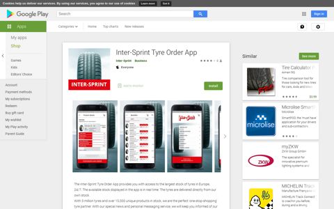Inter-Sprint Tyre Order App - Apps on Google Play