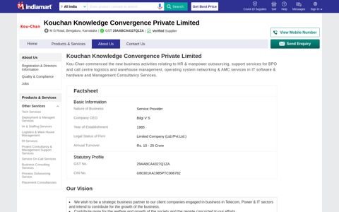 Kouchan Knowledge Convergence Private Limited - Service ...