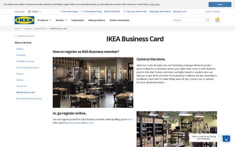 IKEA Business Card | IKEA Indonesia