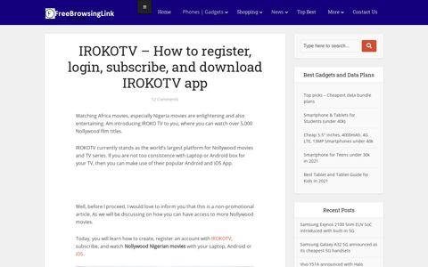 IROKOTV - How to register, login, subscribe, and download ...