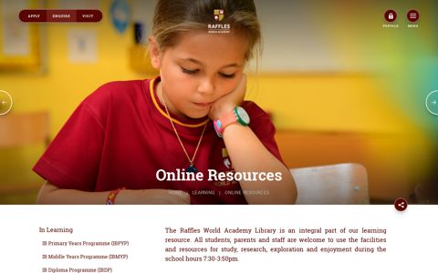 Online Resources | Raffles World Academy