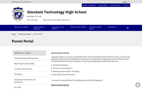 Parent Portal - Glendale Technology High School