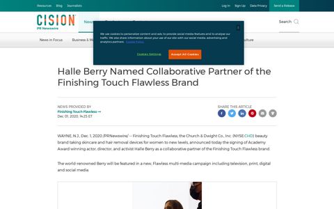 Halle Berry Named Collaborative Partner of the Finishing ...