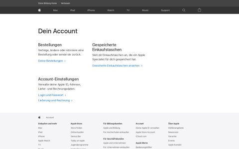 Dein Account - Bildung - Apple (CH)