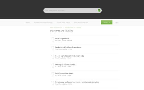 Payments and Invoices : Groupon Goods Marketplace