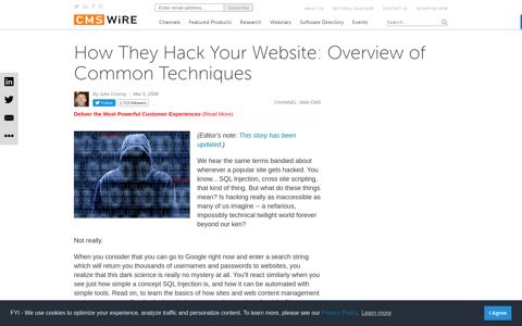 How They Hack Your Website: Overview of Common ...