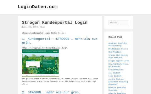 Strogon Kundenportal Login - LoginDaten.com