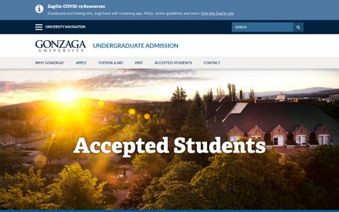 Accepted Students | Gonzaga University
