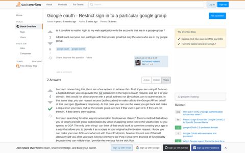 Google oauth - Restrict sign-in to a particular google group ...