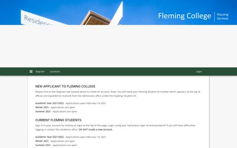 Housing Portal - Fleming College