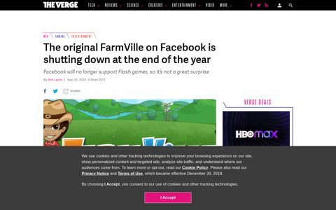 TheVerge.com; The original FarmVille on Facebook is shutting ...