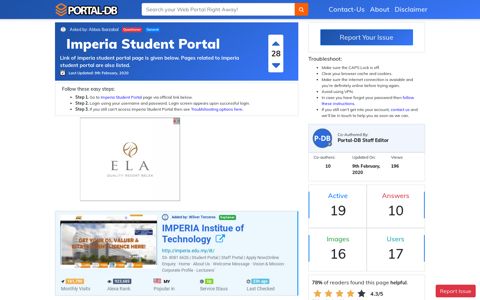 Imperia Student Portal