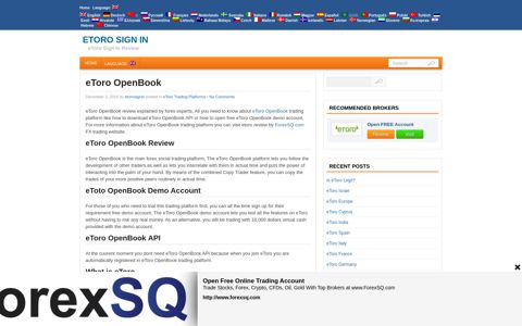 eToro OpenBook | eToro Sign In
