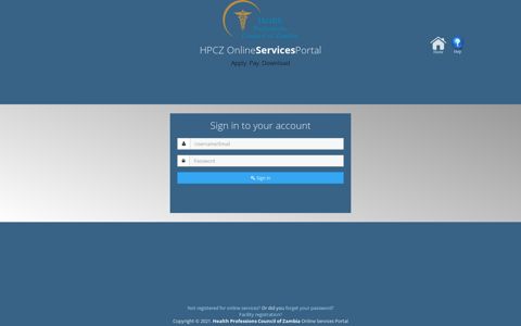 HPCZ - Online Services Portal