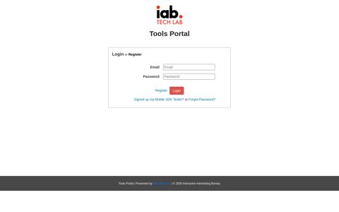 IAB: Tools Portal