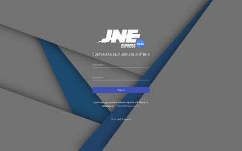 JNE | Customers Self Service System
