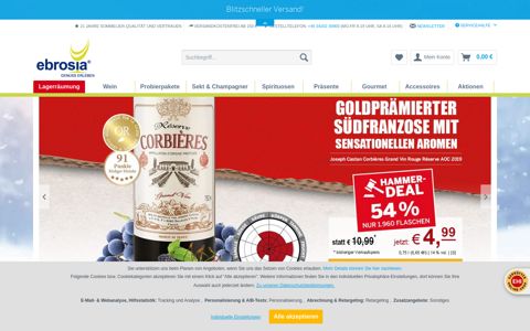 ebrosia: Weinshop - günstig & schnell online Wein kaufen