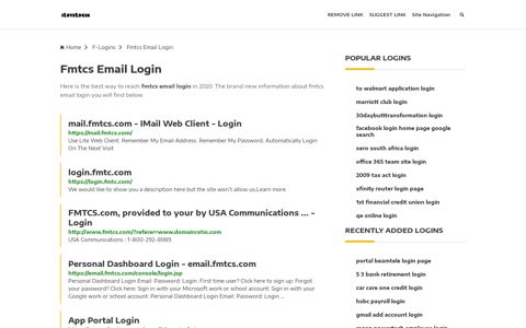 Fmtcs Email Login ❤️ One Click Access - iLoveLogin