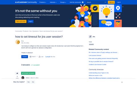 Solved: how to set timeout for jira user session?