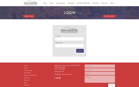 Login | High Country Association of REALTORS