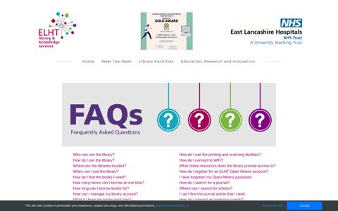 FAQS - ELHT Evidence Hub