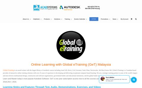 Online Training Global eTraining | Autodesk | AutoCAD ...