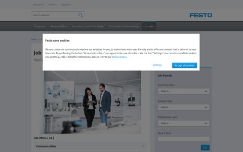 Job vacancies at Festo | Festo Corporate