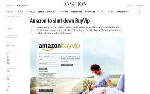 Amazon to shut down BuyVip - News : business (#814421)