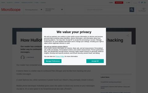 How HulloMail could have prevented phone hacking