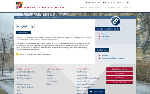 IBISWorld | Queen's University Library