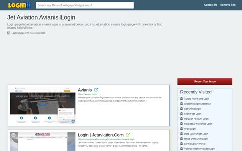 Jet Aviation Avianis Login - Straight Path to Any Login Page!