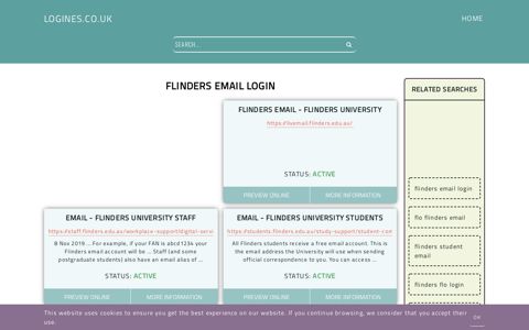 flinders email login - General Information about Login