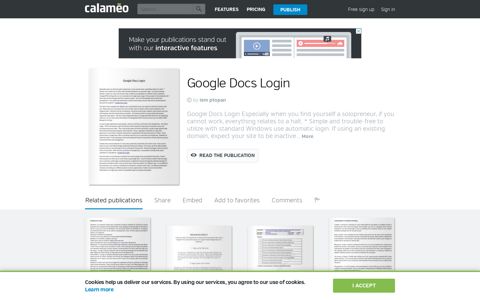 Google Docs Login - Calaméo