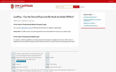 LastPass - Can My Stored Passwords Be Made Available ...