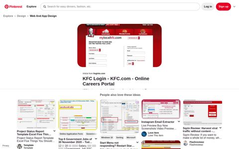 KFC Login | Online careers, Login, Kfc - Pinterest