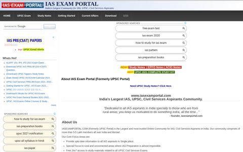 About IAS Exam Portal (Formerly UPSC Portal)