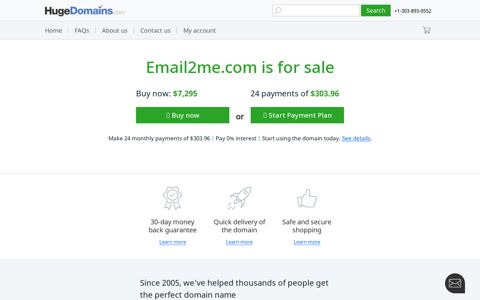 Email2me.com is for sale (Email 2me) - HugeDomains.com
