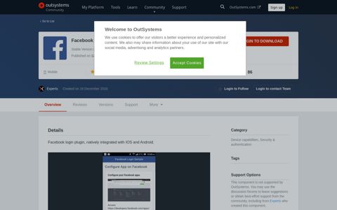 Facebook Login Plugin - Overview | OutSystems