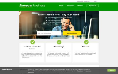 Register Online | Business car rental | Europcar